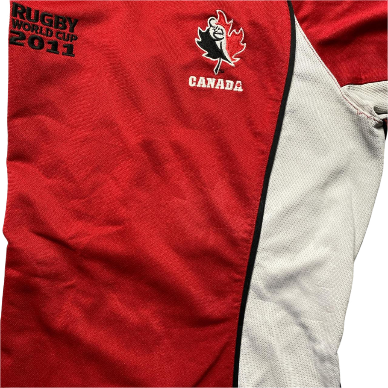 Kooga Canada Rugby World Cup 2011 Red Black and White Rugby Jersey (S)