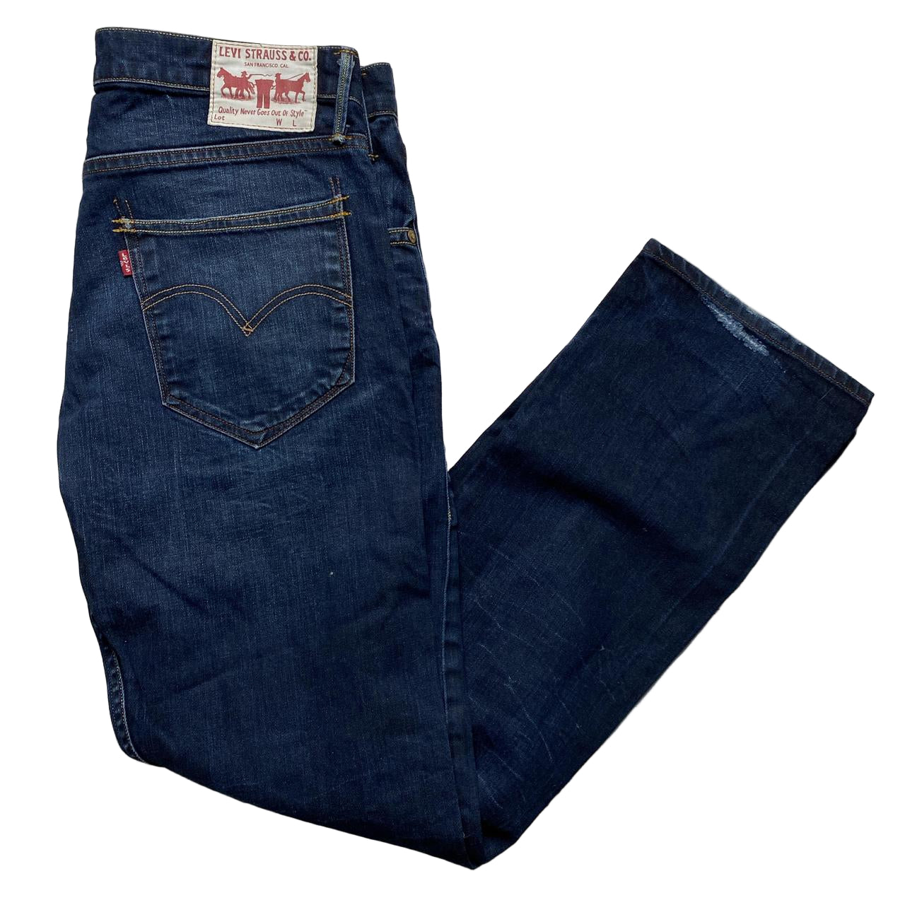 Levis 504 Dark Navy Jeans (34W)
