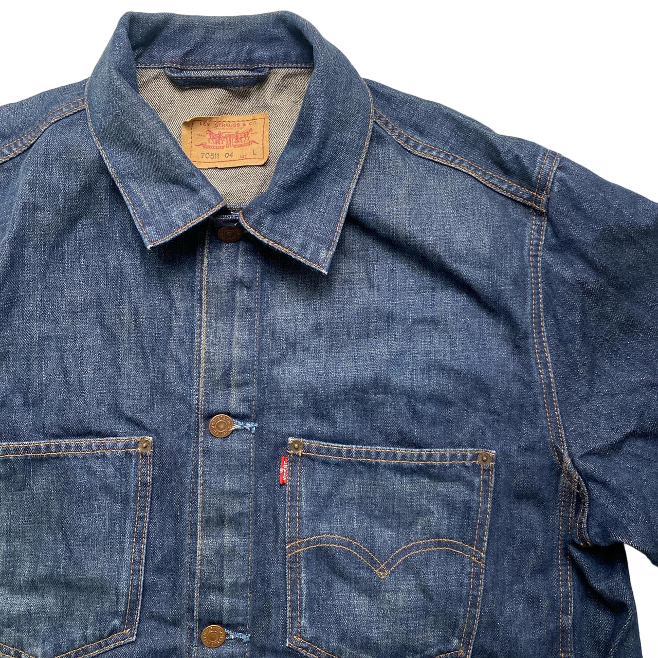 Levis 70511 04 Vintage Denim Jacket Navy (L)
