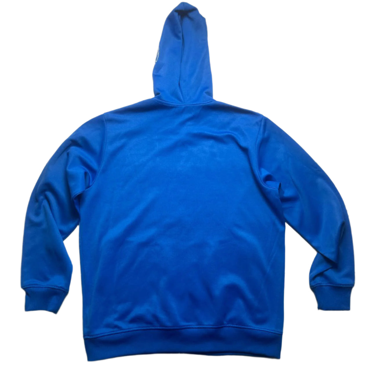 Adidas Blue and White Tracksuit Hoodie Jacket (L)