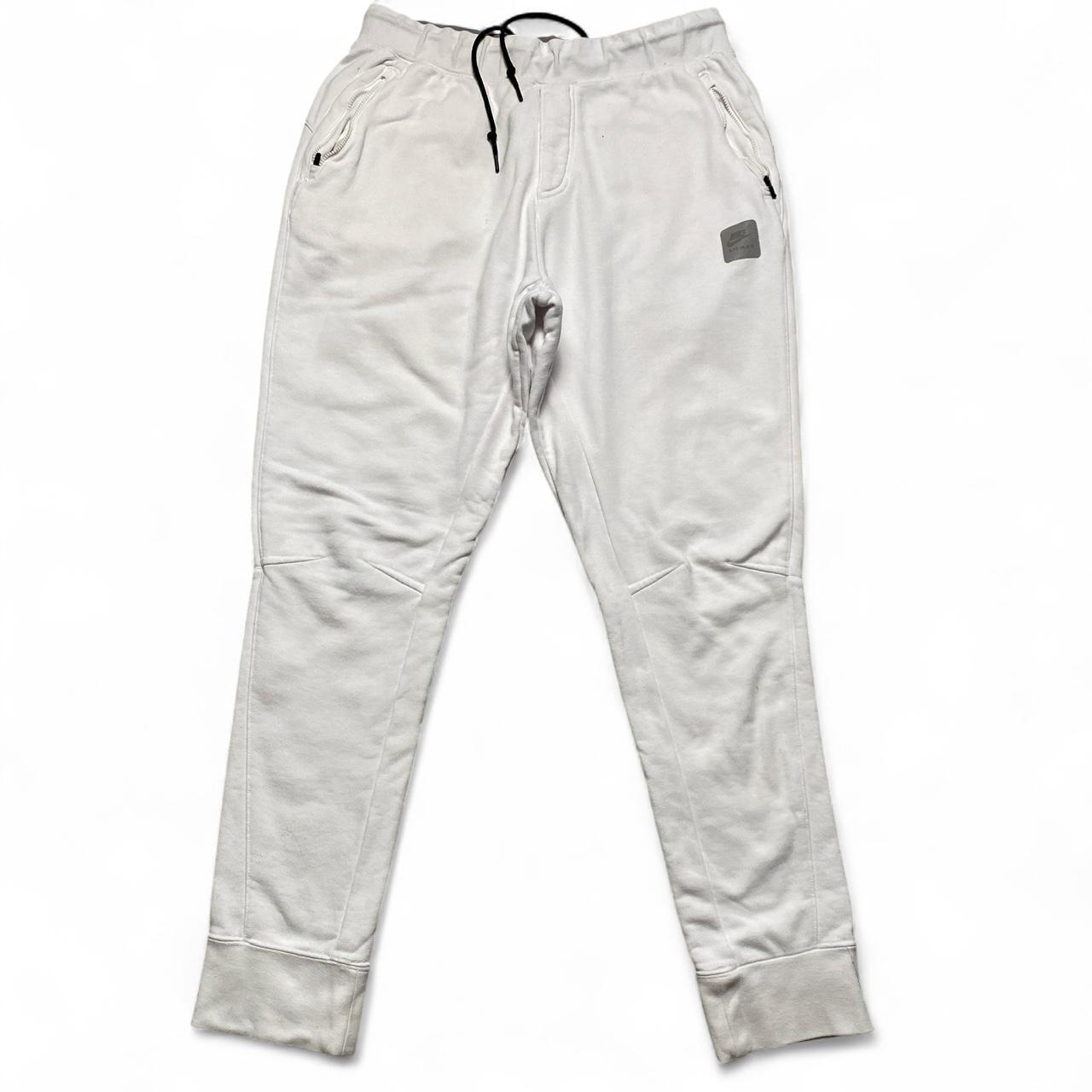 Nike Air Max White and Silver Slim Joggers (XL)