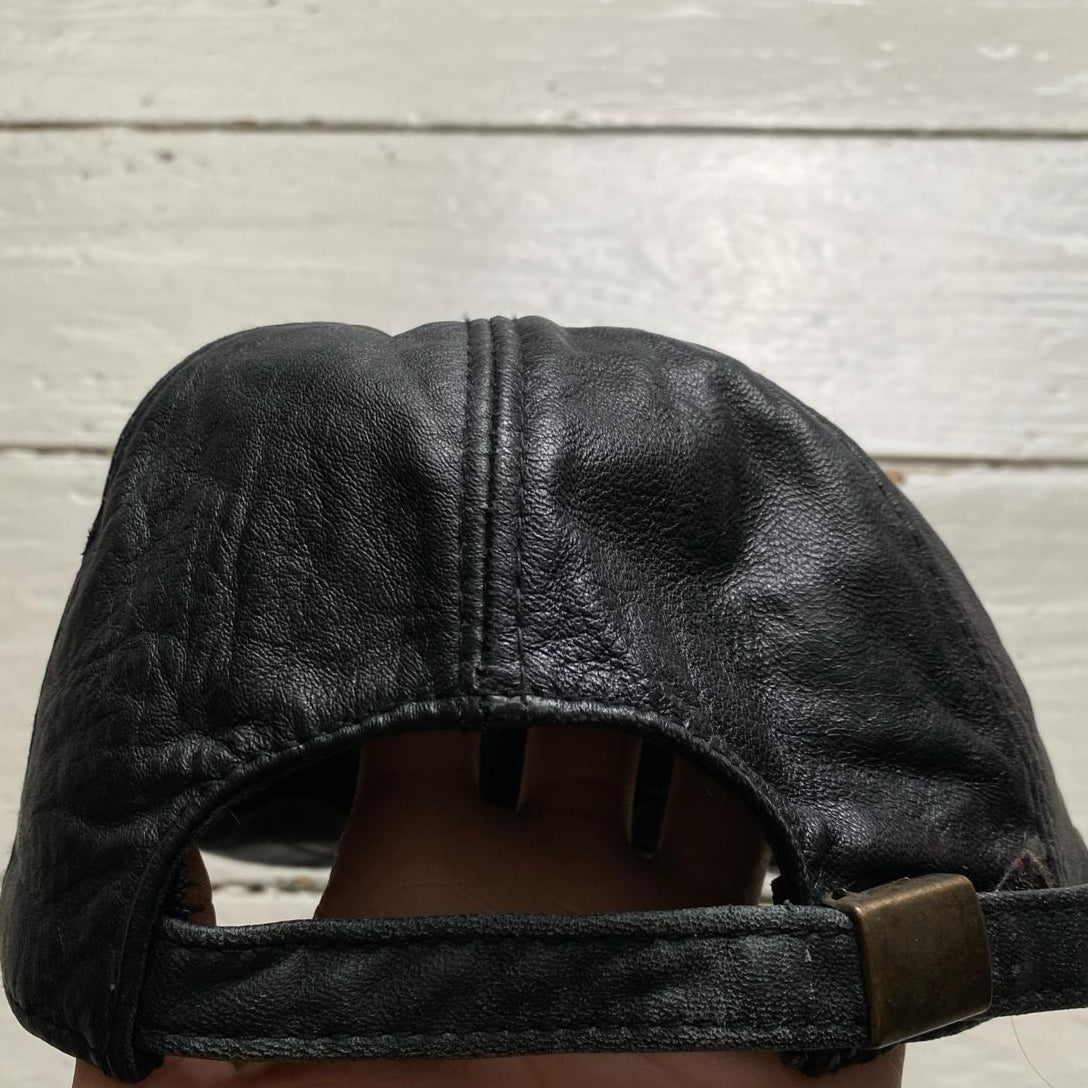 Isuzu Black and White Vintage 90’s Leather Baseball Cap