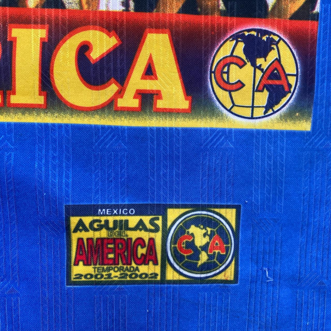 Club America 2002 Mexico America Campeon Vintage Football Jersey (XL)
