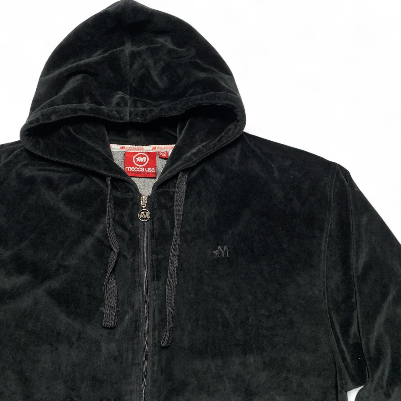 Mecca USA Vintage 90’s Y2K Velour Black Full Tracksuit (2XL)