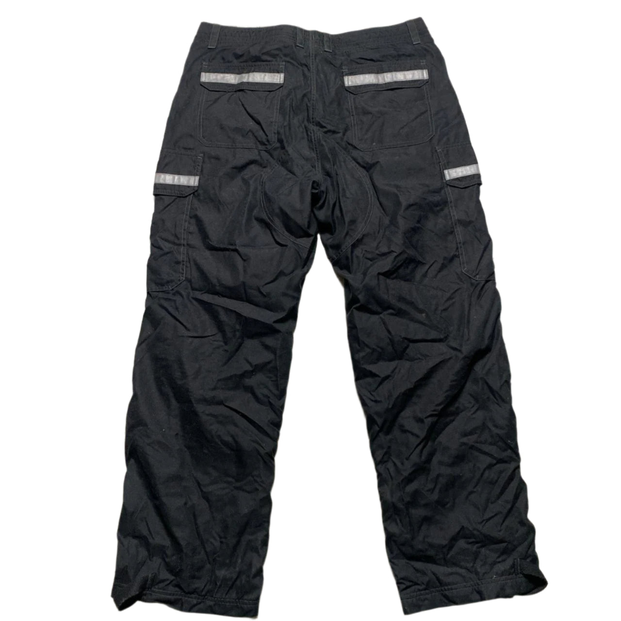 GAP Vintage Reflective Utility Black Cargo Trousers (M)
