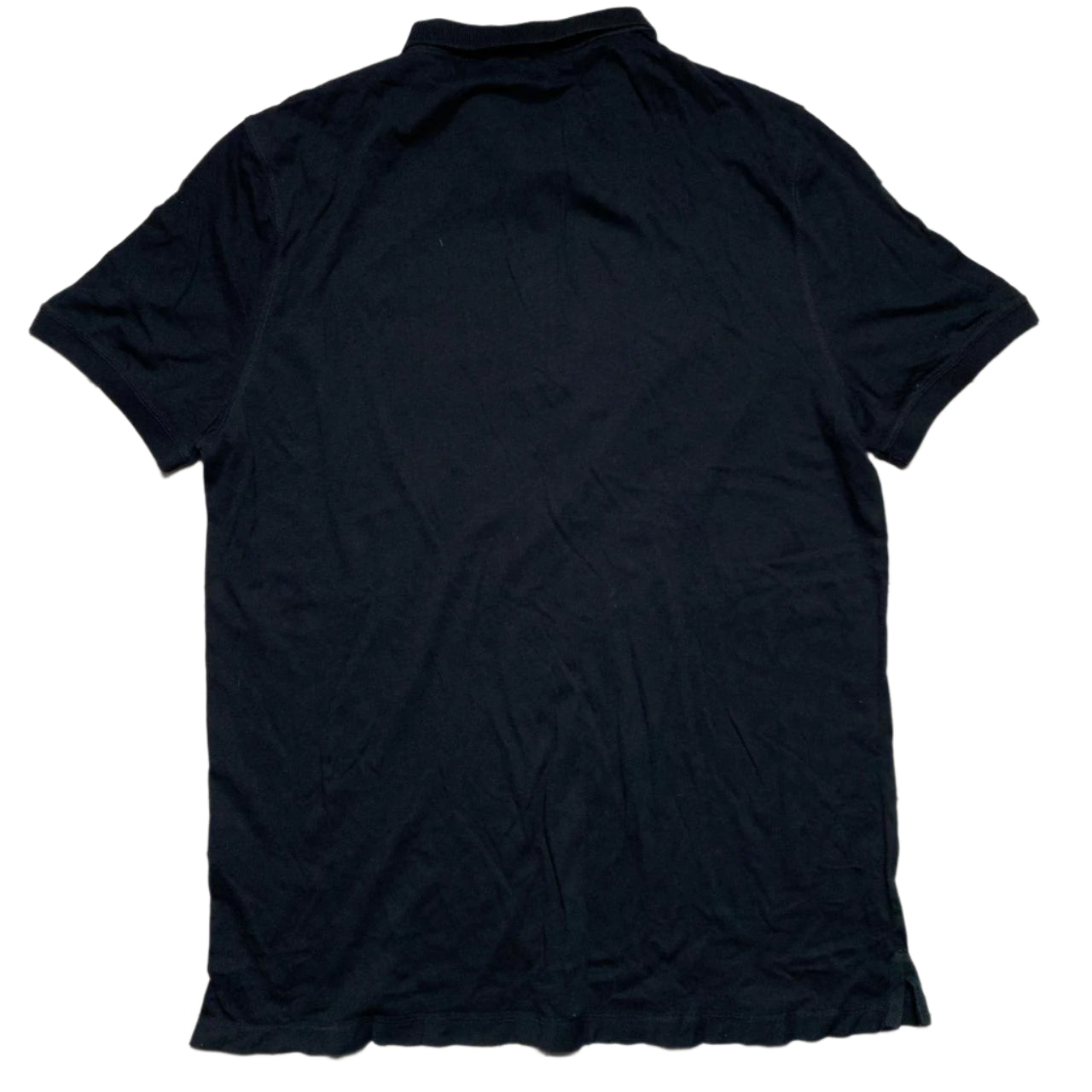 All Saints Black and Grey Polo Shirt (2XL)