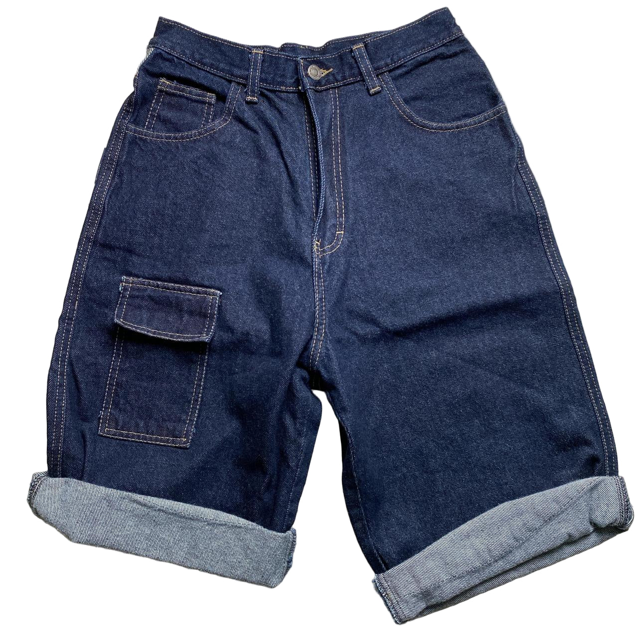 B Boi Vintage 90βs Baggy Hip Hop Jorts Jean Shorts (28W)