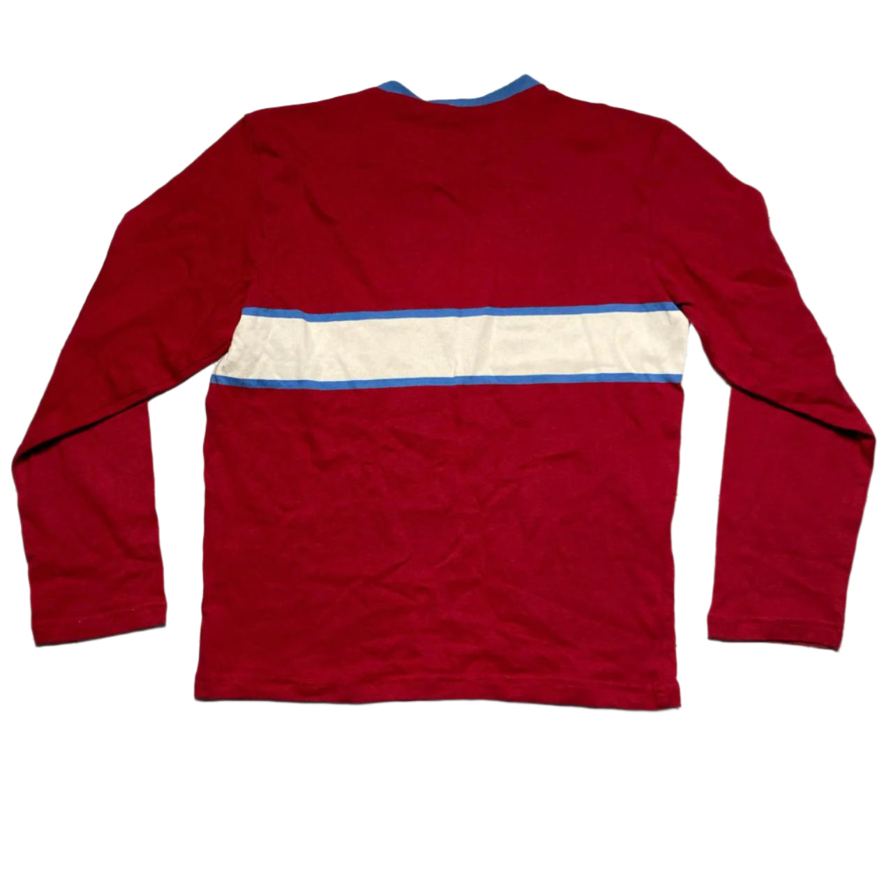 BTKA Born To Kick Arse Red Cream and Blue Jumper (L)