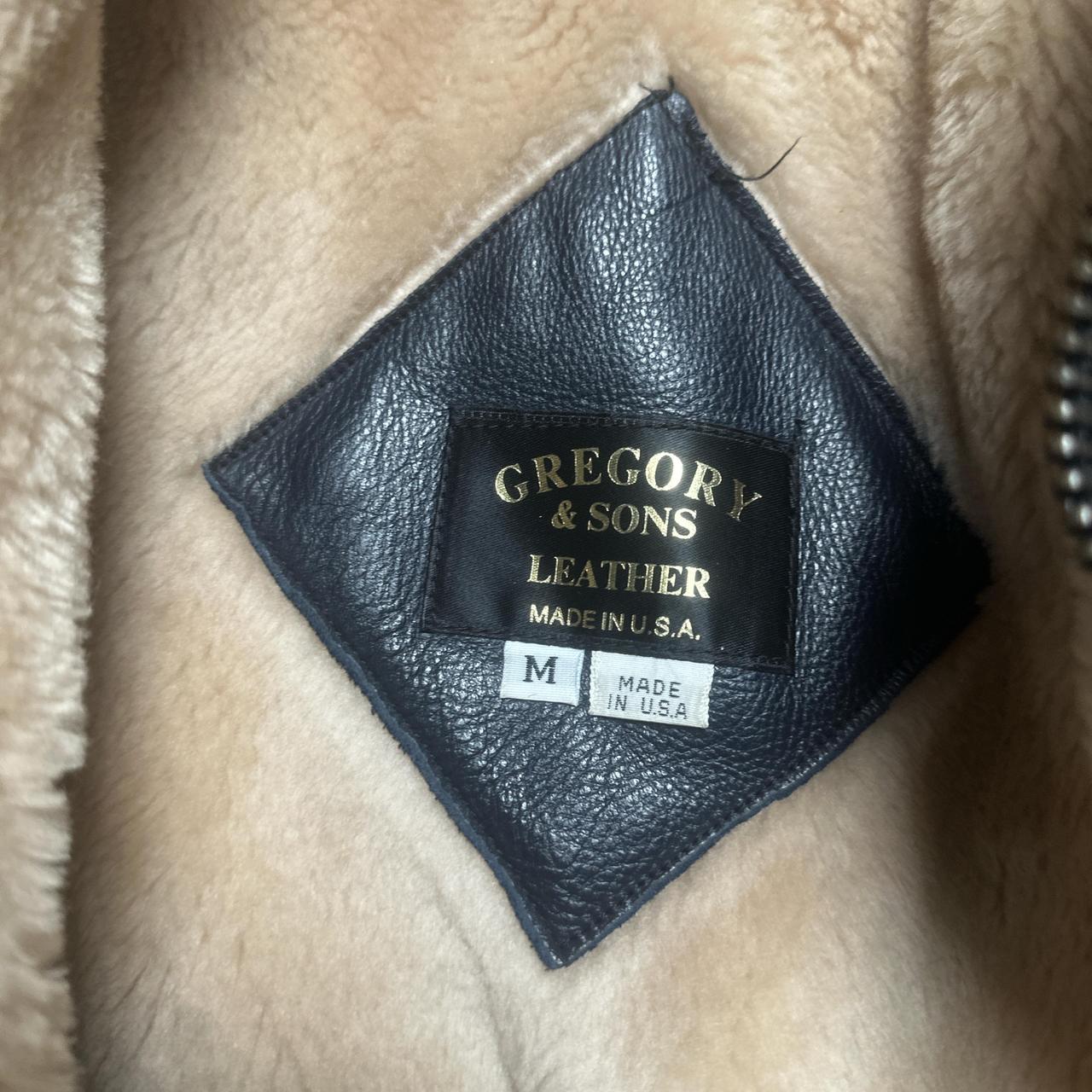 Gregory and Sons Leather Sherling Interior Jacket (M)