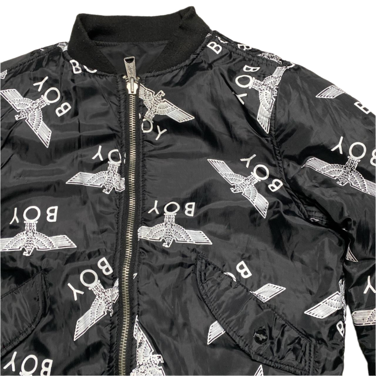 BOY London Black and White Bomber Jacket (XS)