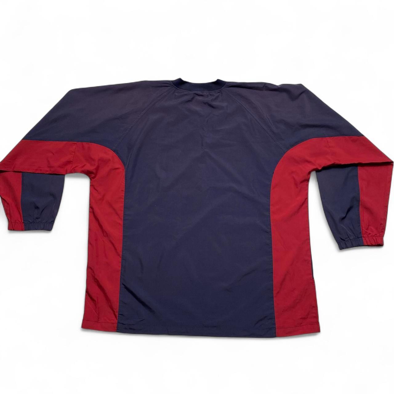 Nike Football Vintage 90’s Navy and Red Shell Windbreaker Track Top Jumper (2XL)