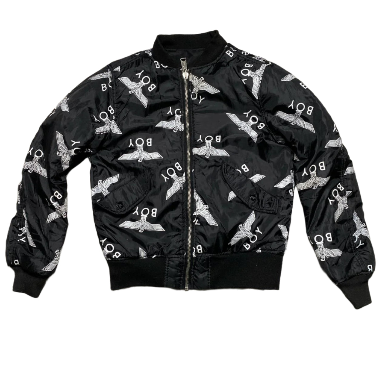 BOY London Black and White Bomber Jacket (XS)