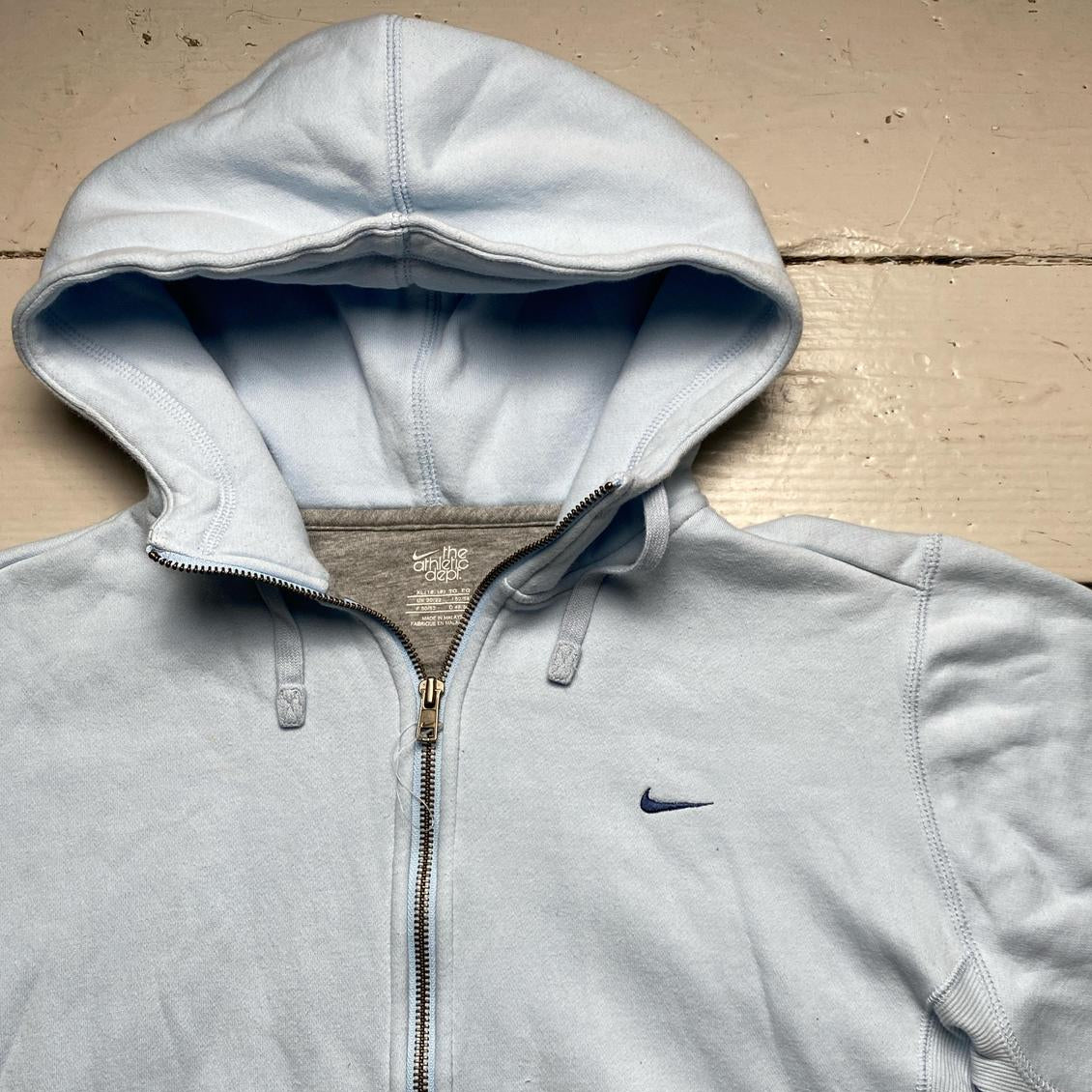 Nike Vintage y2k Womens Baby Blue Swoosh Hoodie (XL)