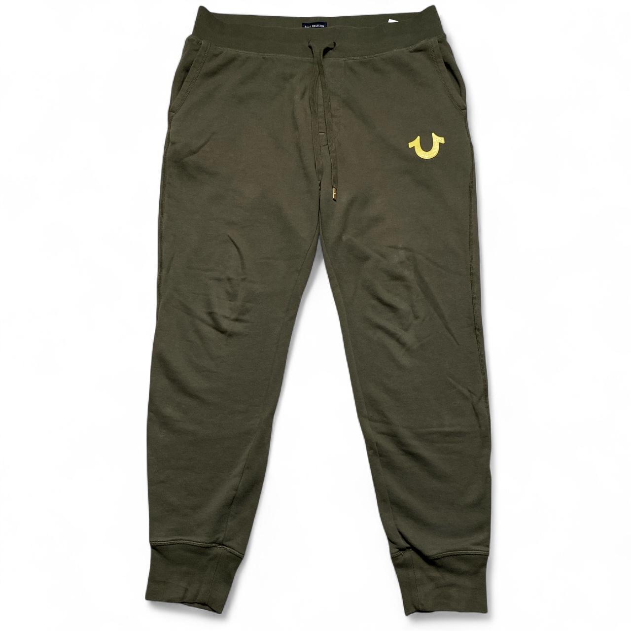 True Religion Khaki Green Jumper and Joggers Tracksuit