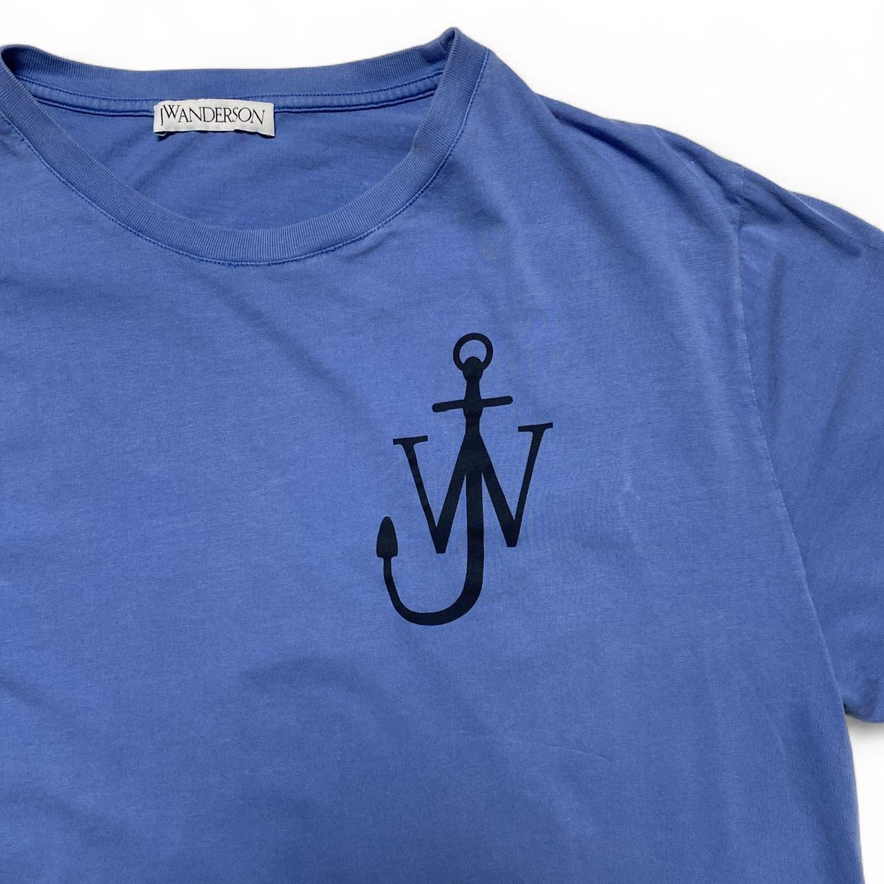 JW Anderson Anchor Blue and Black T Shirt (XL)