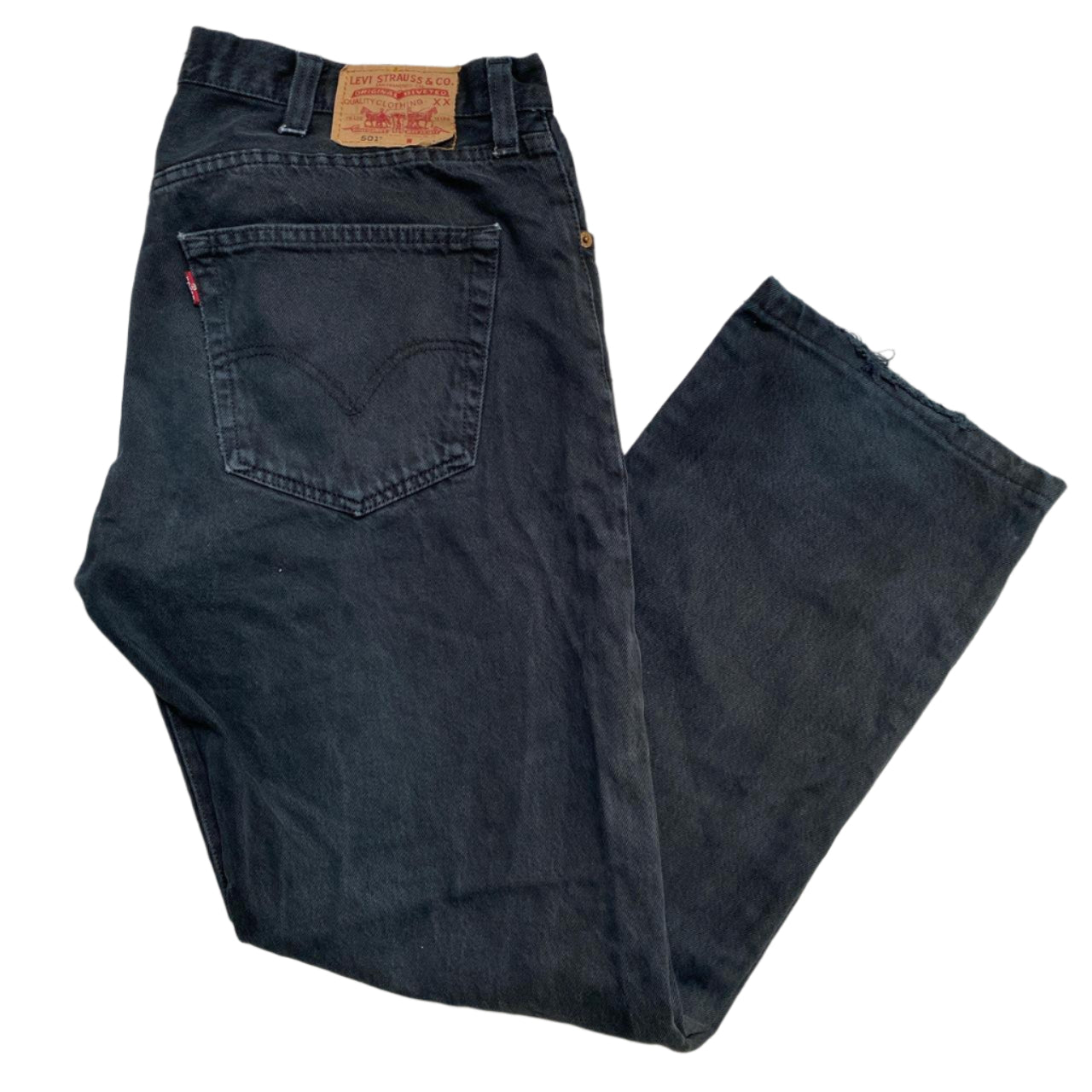 Levis 501 Black Baggy Jeans (38W)