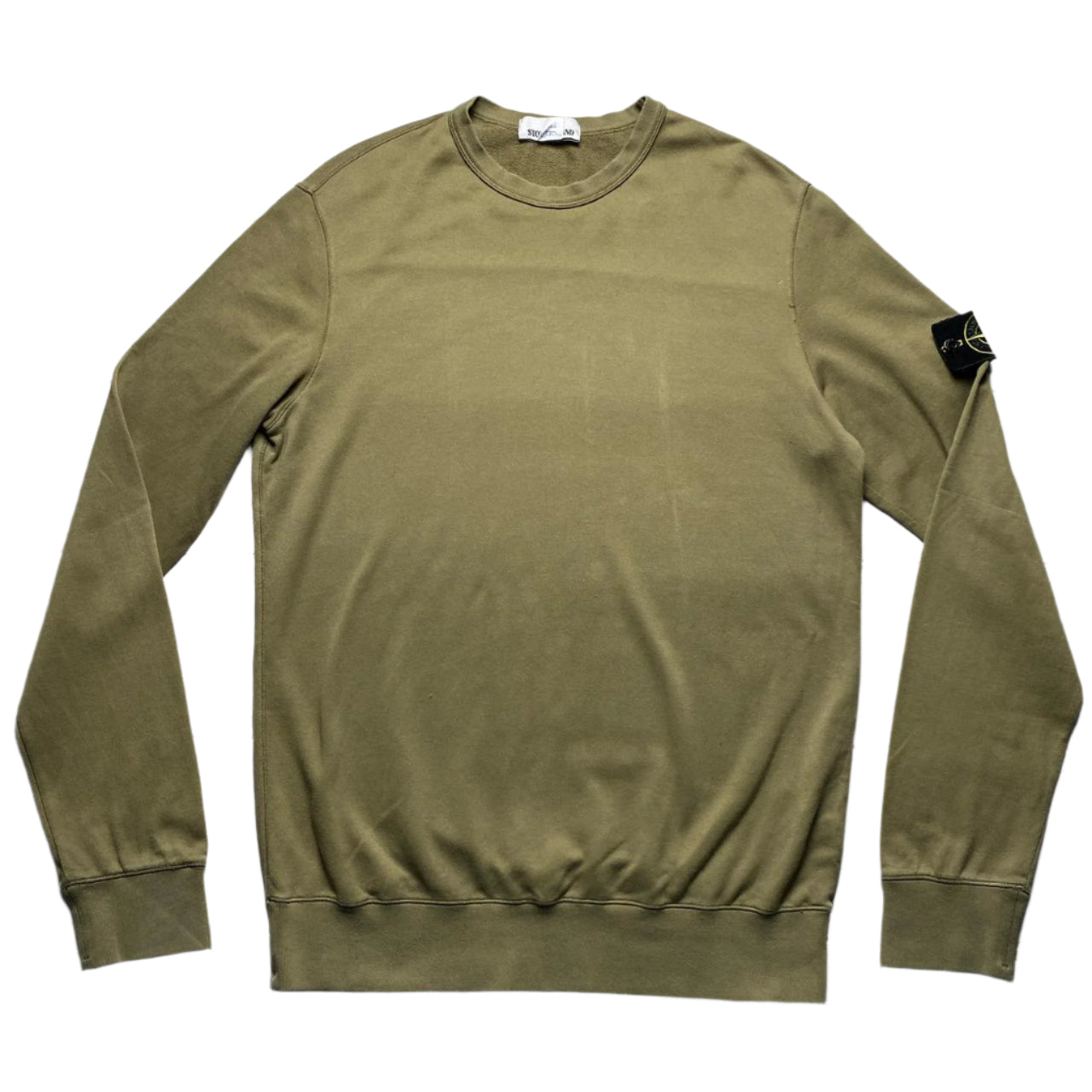 Stone Island Olive Green Crewneck Jumper (XL)