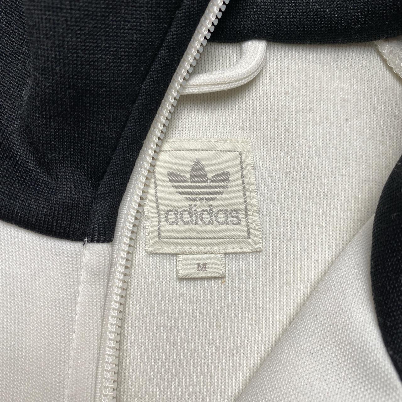 Adidas Originals White and Black Tracksuit Jacket (M)