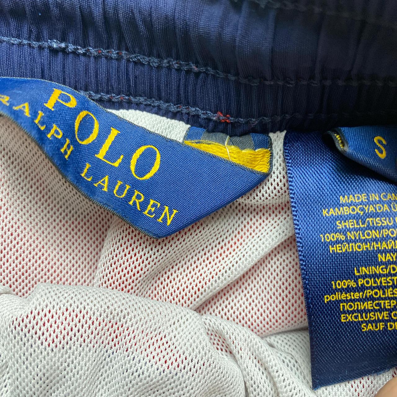 Polo Ralph Lauren Red and Navy Swim Shorts (S)