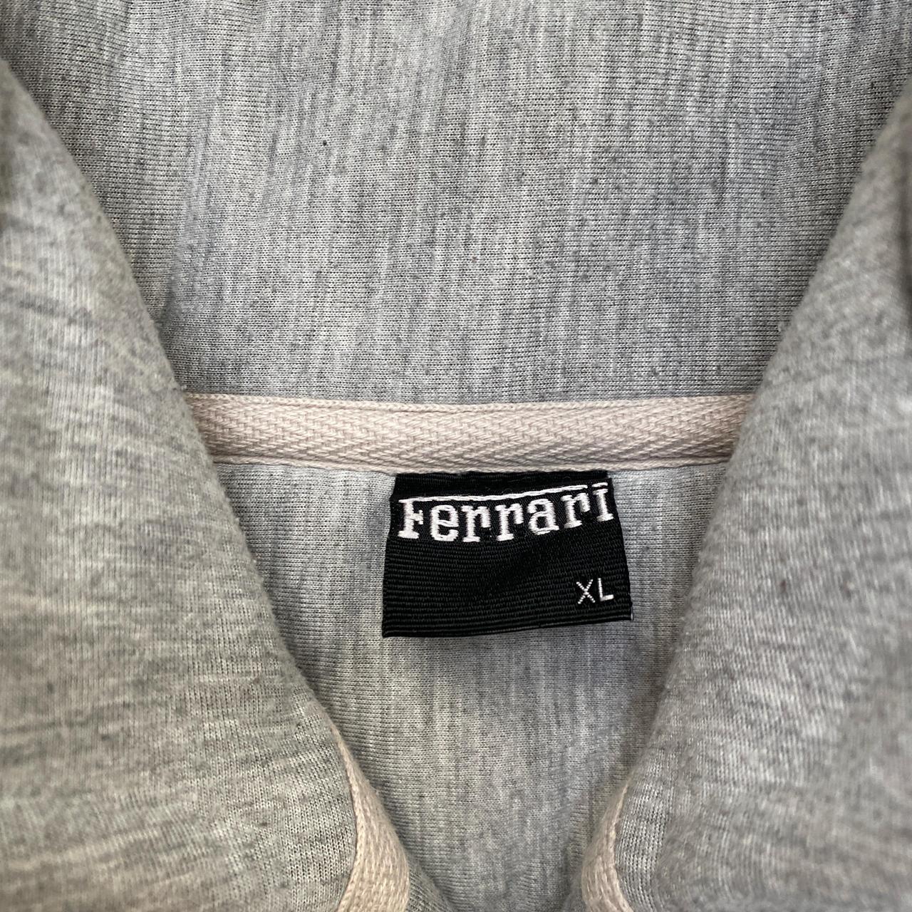 Ferrari Grey and Black Embroidered Zip Jumper Jacket (XL)