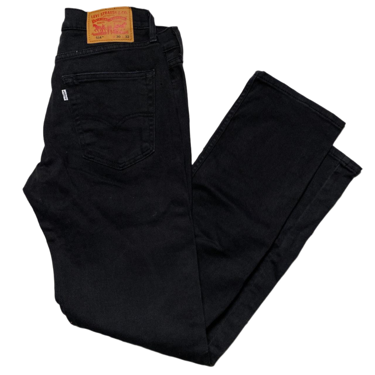 Levis 514 Black Straight Jeans (W 30)