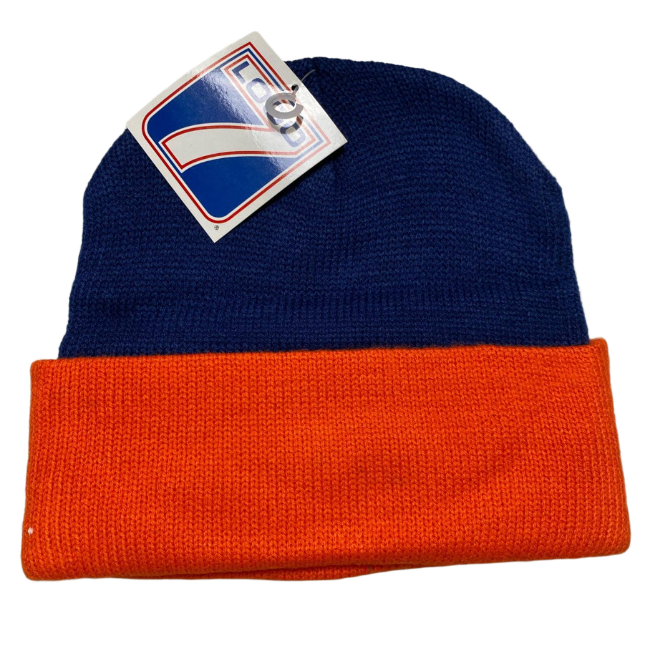 Chicago Bears Navy and Orange NFL 90’s Beanie Hat