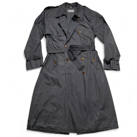 Yves Saint Laurent YSL Vintage Double Breasted Trench Coat Grey (L)