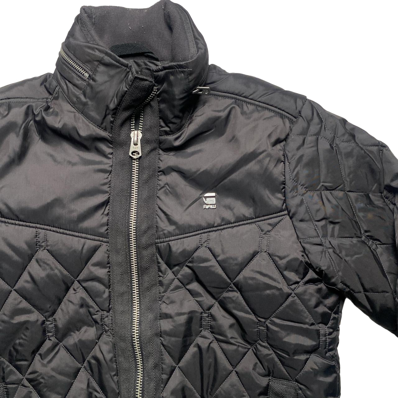 G Star Black Quilted Bomber Jacket (S)