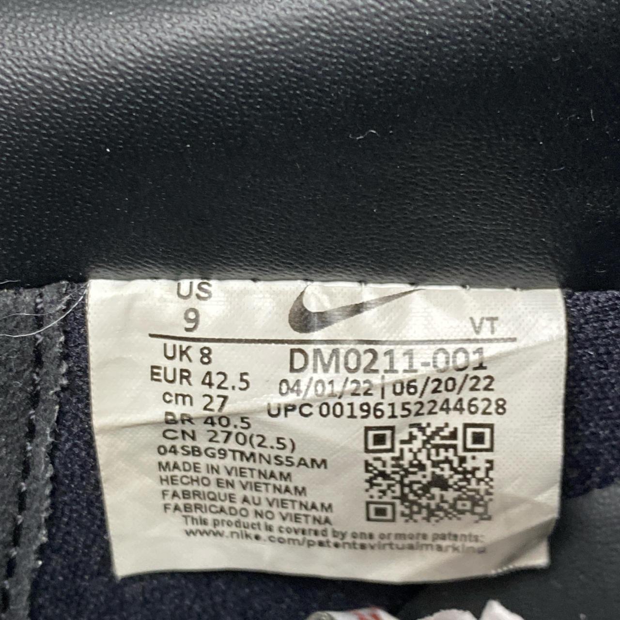 Nike Air Force 1 Black Fresh Premium Leather (UK 8)