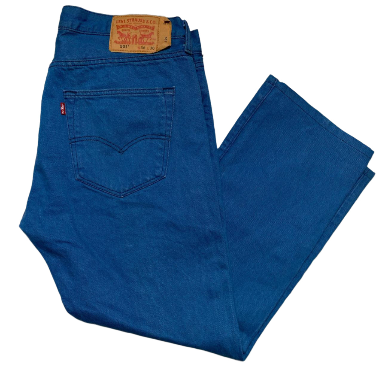 Levis Blue 501 Baggy Jeans (W 36)