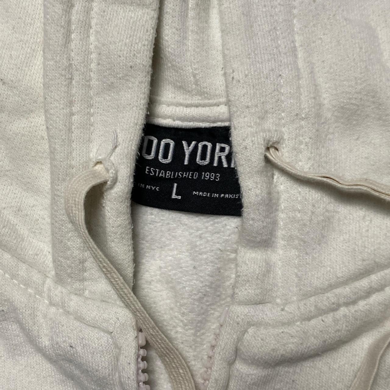 Zoo York White and Black Zip Hoodie (L)
