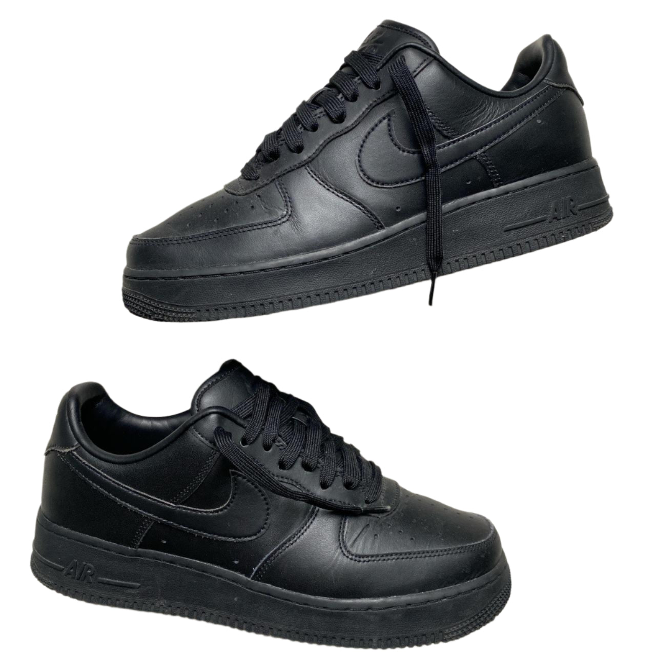 Nike Air Force 1 Black Fresh Premium Leather (UK 8)
