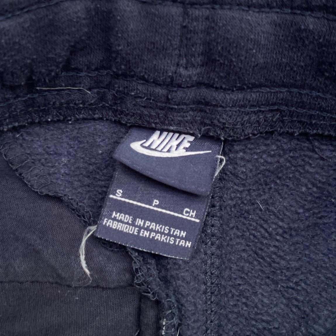 Nike Navy and White Slim Joggers (S)