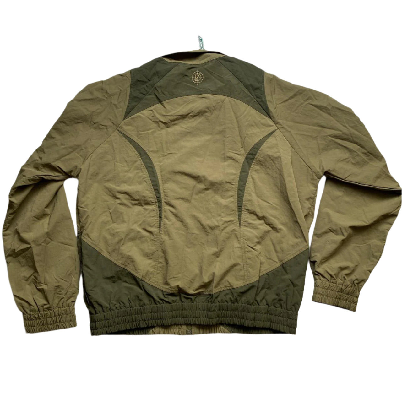Vicinity Nylon Windbreaker Shell Tracksuit Jacket Khaki Green (M/L)