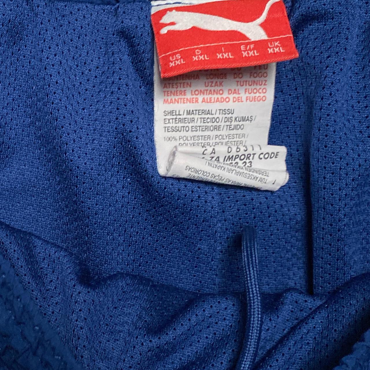 Arsenal Puma Blue and White Football Shell Trackpant Baggy Bottoms (2XL)