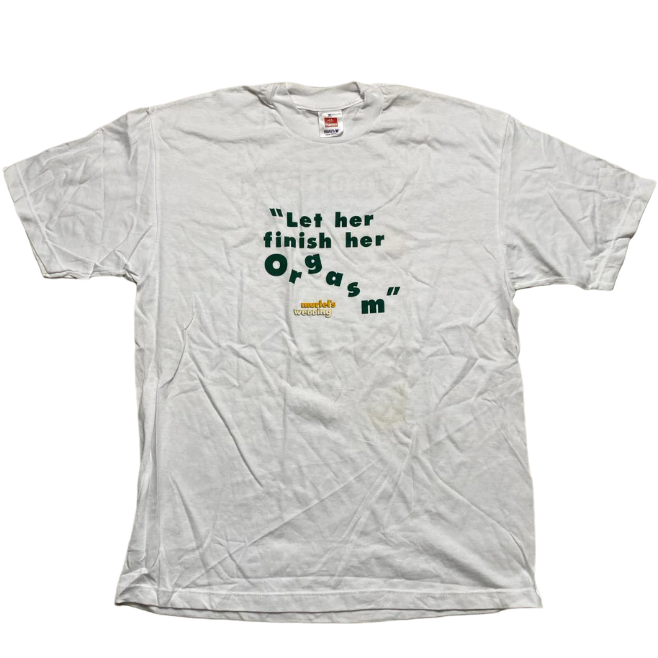 Tooheys Beer Vintage 90’s Let Her Finish Her Orgasm White T Shirt (XL)