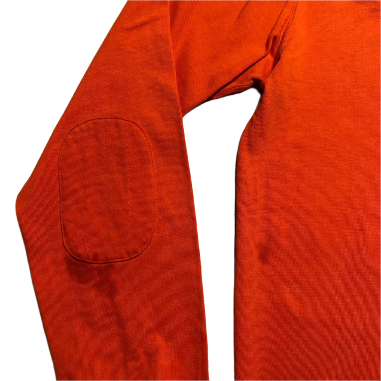 Ralph Lauren Polo Orange and Blue Long Sleeve Polo Shirt (L)