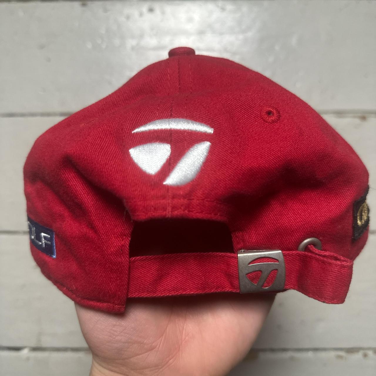 Taylor Made China India Red and White Golf Cap