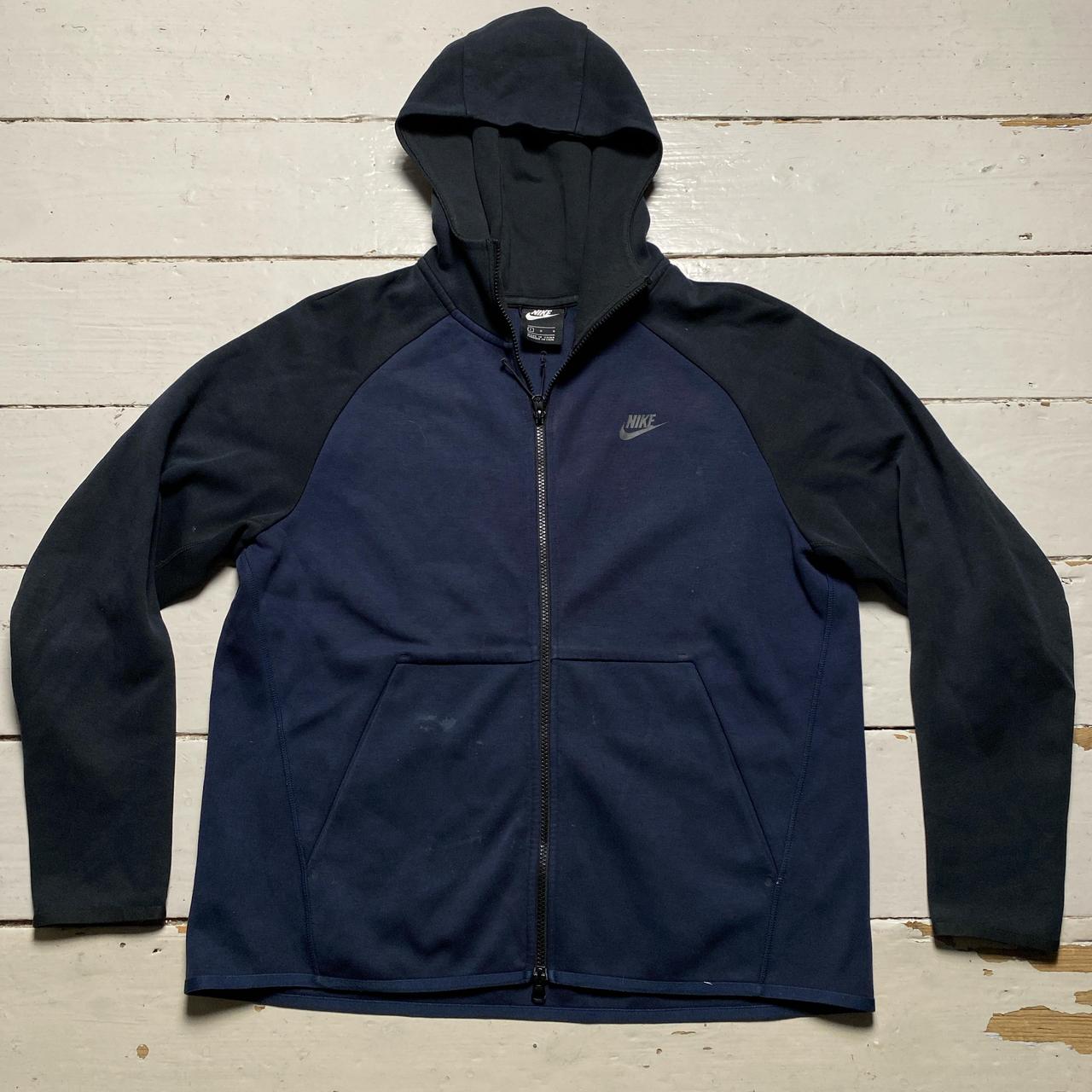 Nike Tech Fleece Two Tone Navy and Black Hoodie
