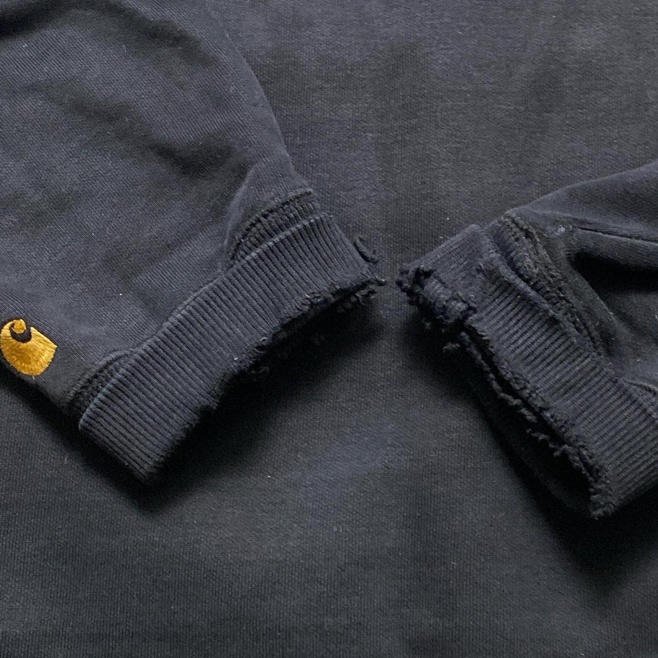 Carhartt Black and Gold Wave Hoodie (L)
