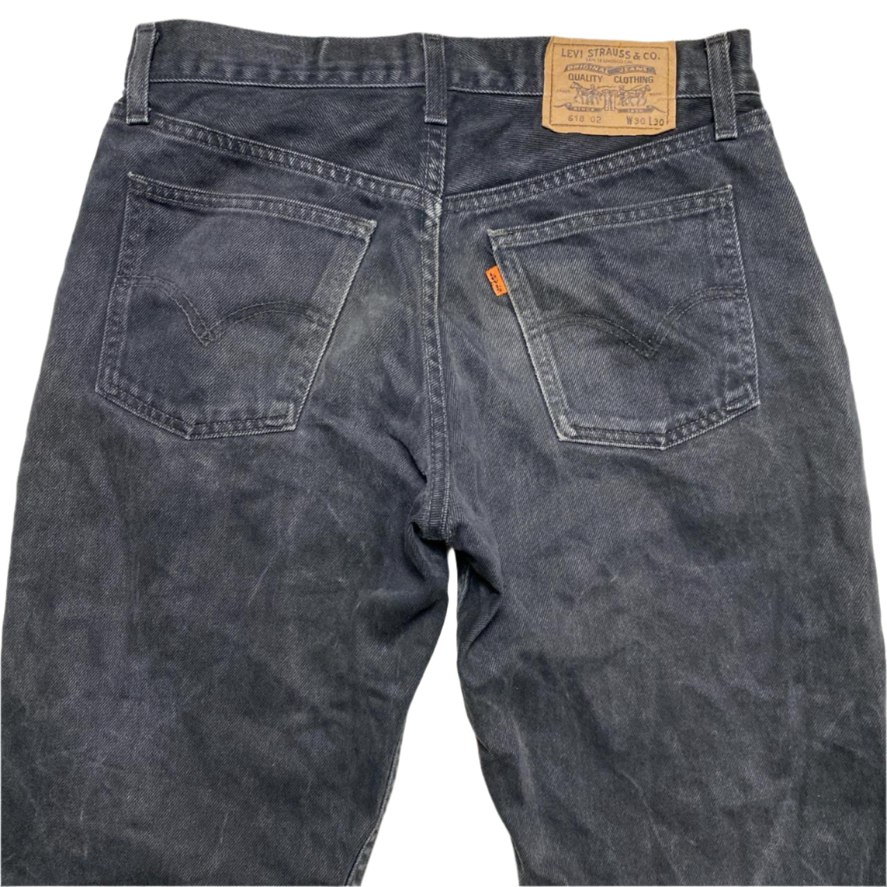Levis 618 02 Vintage Dark Grey Jeans (W 30)