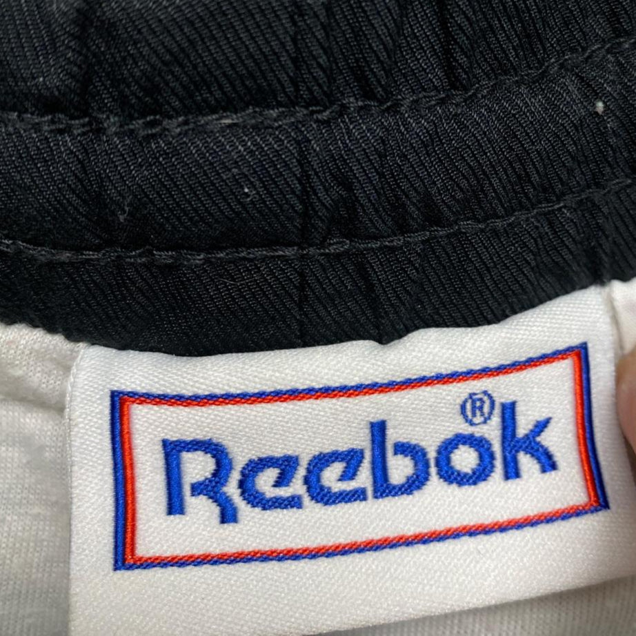 Reebok Black and White Vintage Shorts (XL)