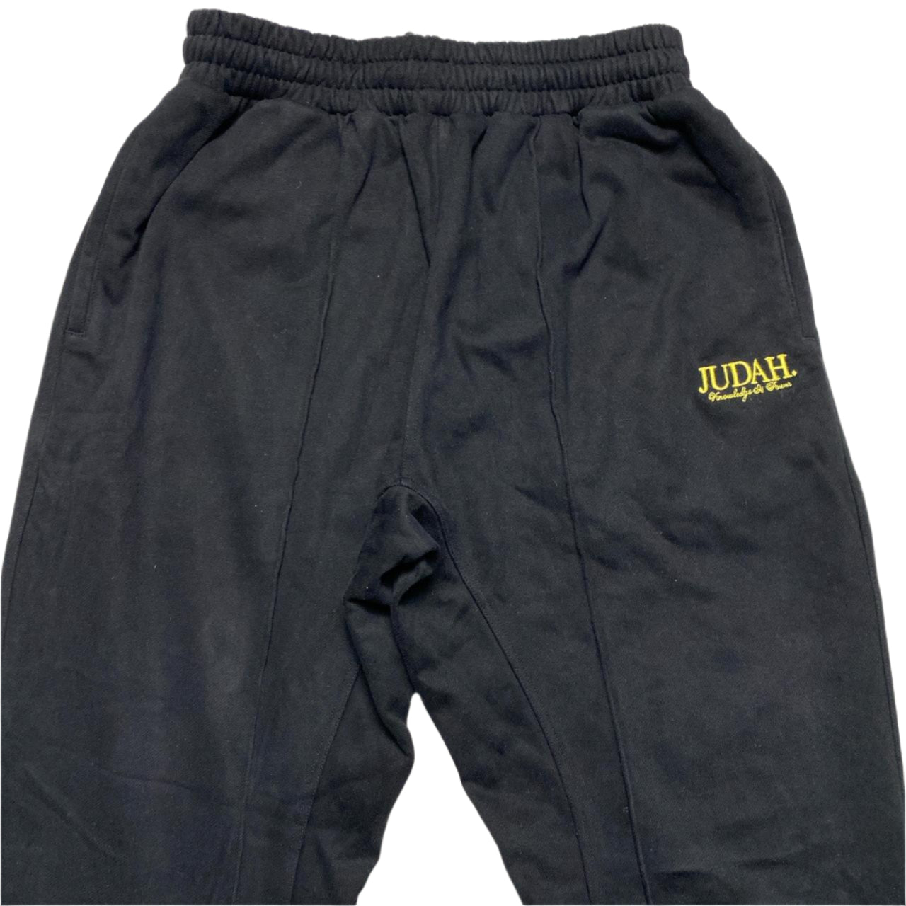 Judah Tribe Black and Yellow Joggers (XL)