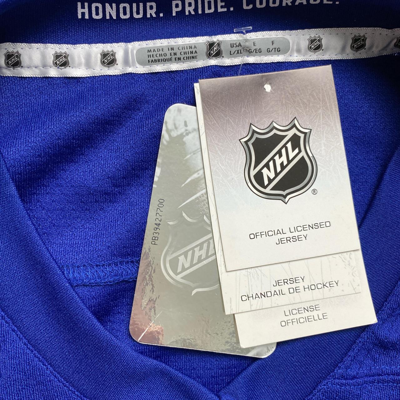 Toronto Maple Leafs Blue and White Hockey NHL Jersey (L)