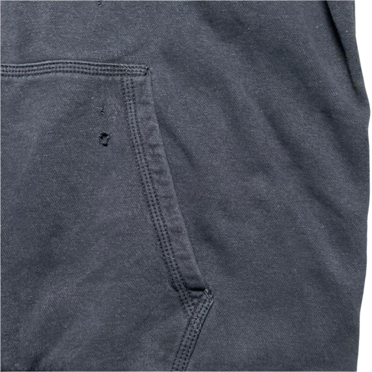 Nike Black and White Swoosh Hoodie (L)
