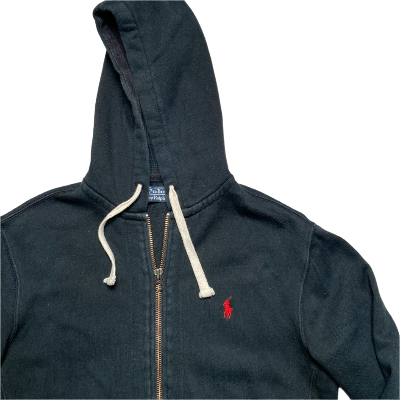 Polo Ralph Lauren Black and Red Hoodie (S)