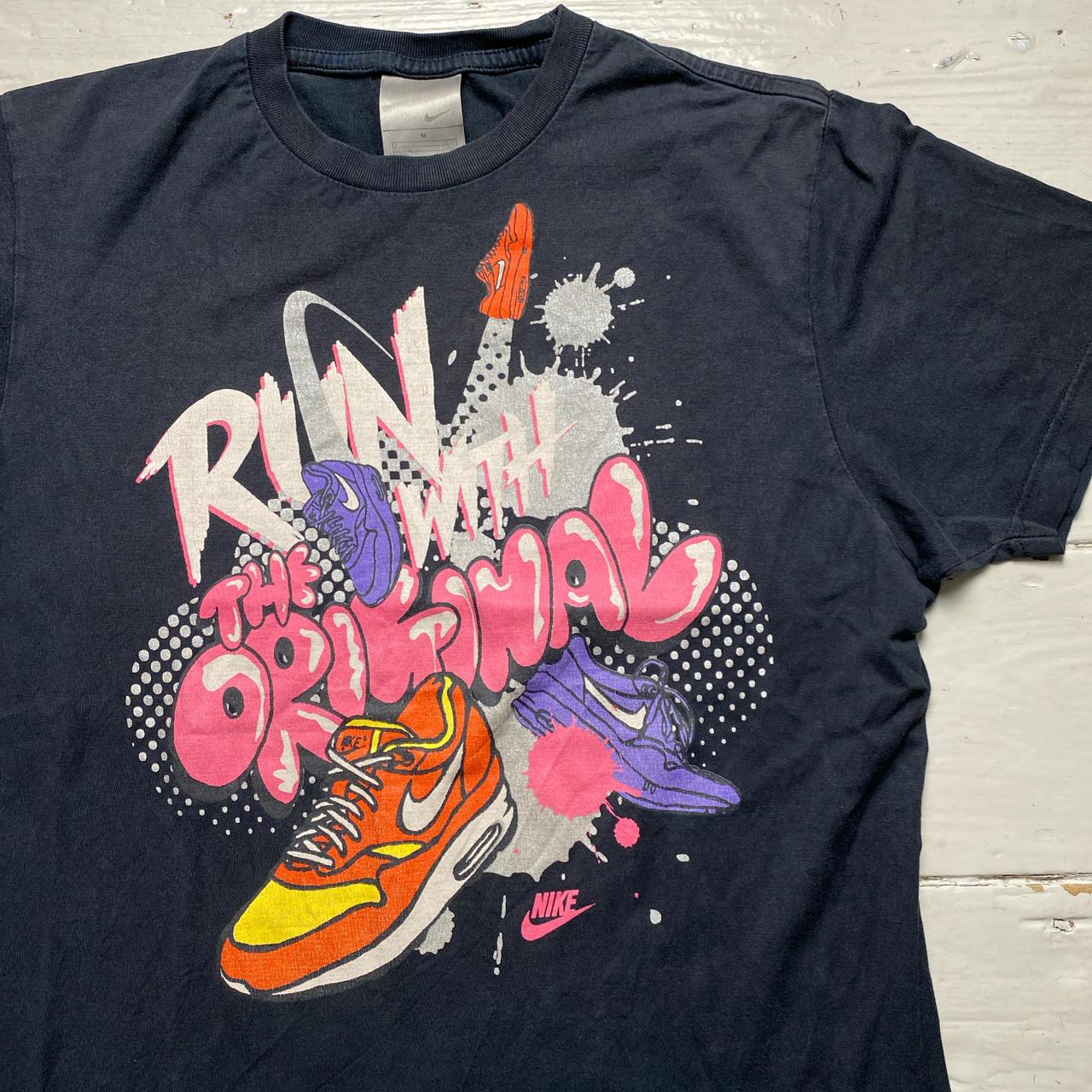 Nike Vintage Black Running T Shirt