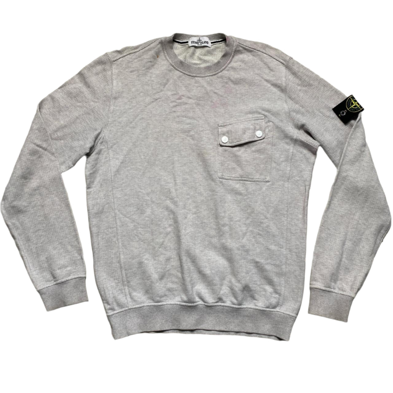 Stone Island Grey Crewneck Jumper (L)