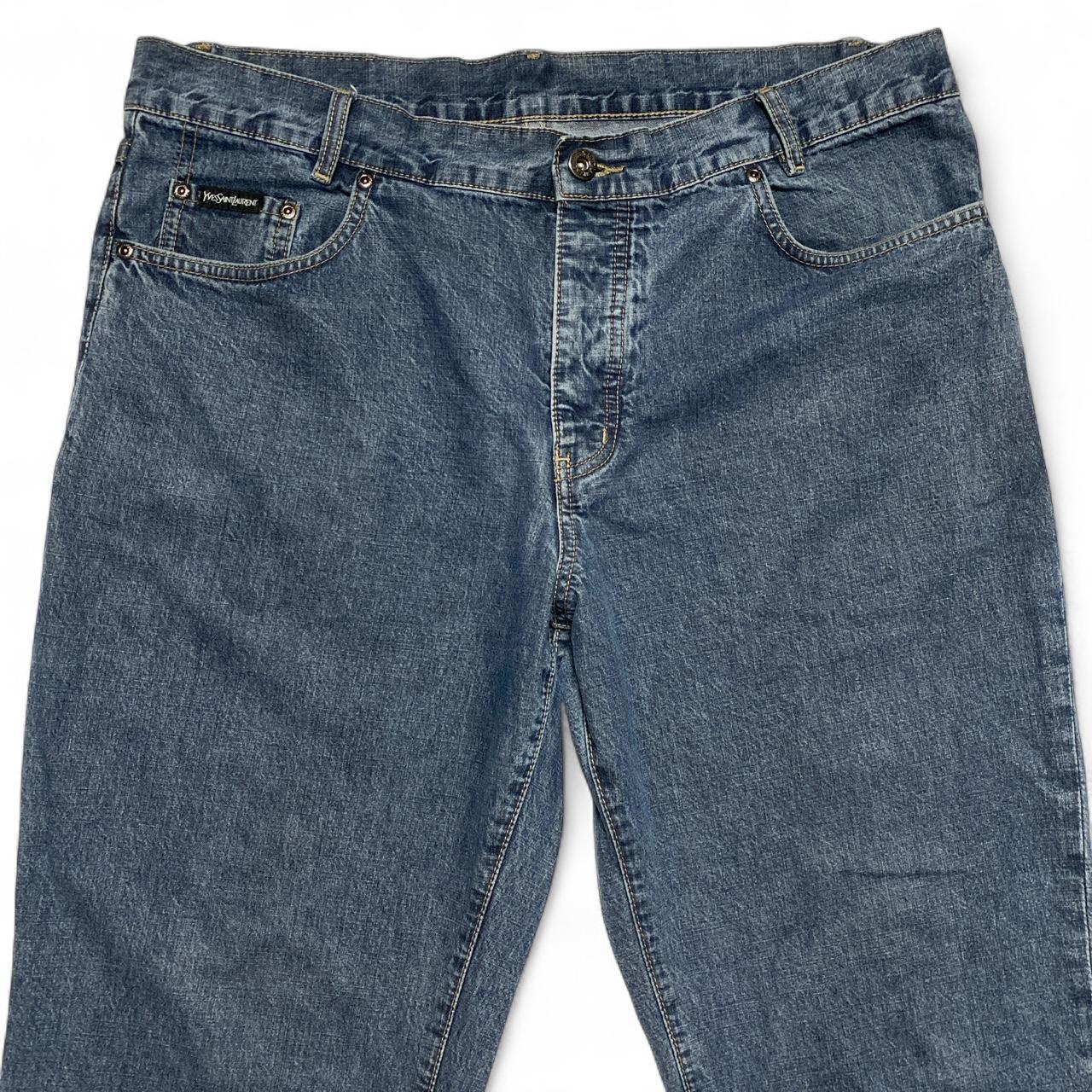 Yves Saint Laurent YSL Vintage y2k Baggy Light Blue Jeans