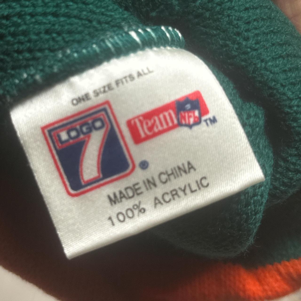 Miami Dolphins Vintage 90’s Team NFL Green and Orange Beanie Hat